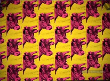 Andy Warhol Painting - Cows purple Andy Warhol